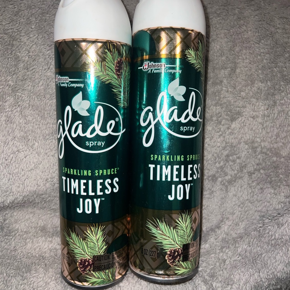 Glade Spray Sparkling Spruce Timeless Joy Set Of Two 8oz retired scent
